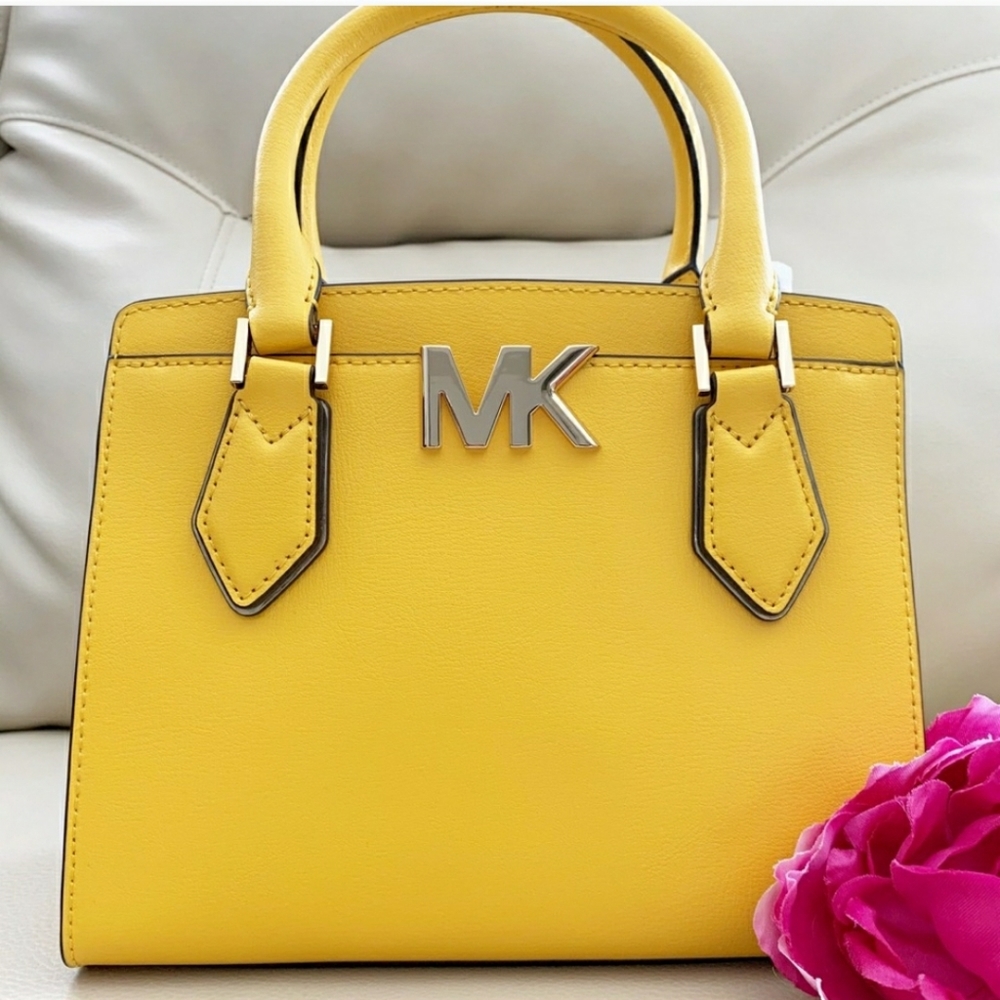 Michael Kors Yellow purse satchel crossbody handba